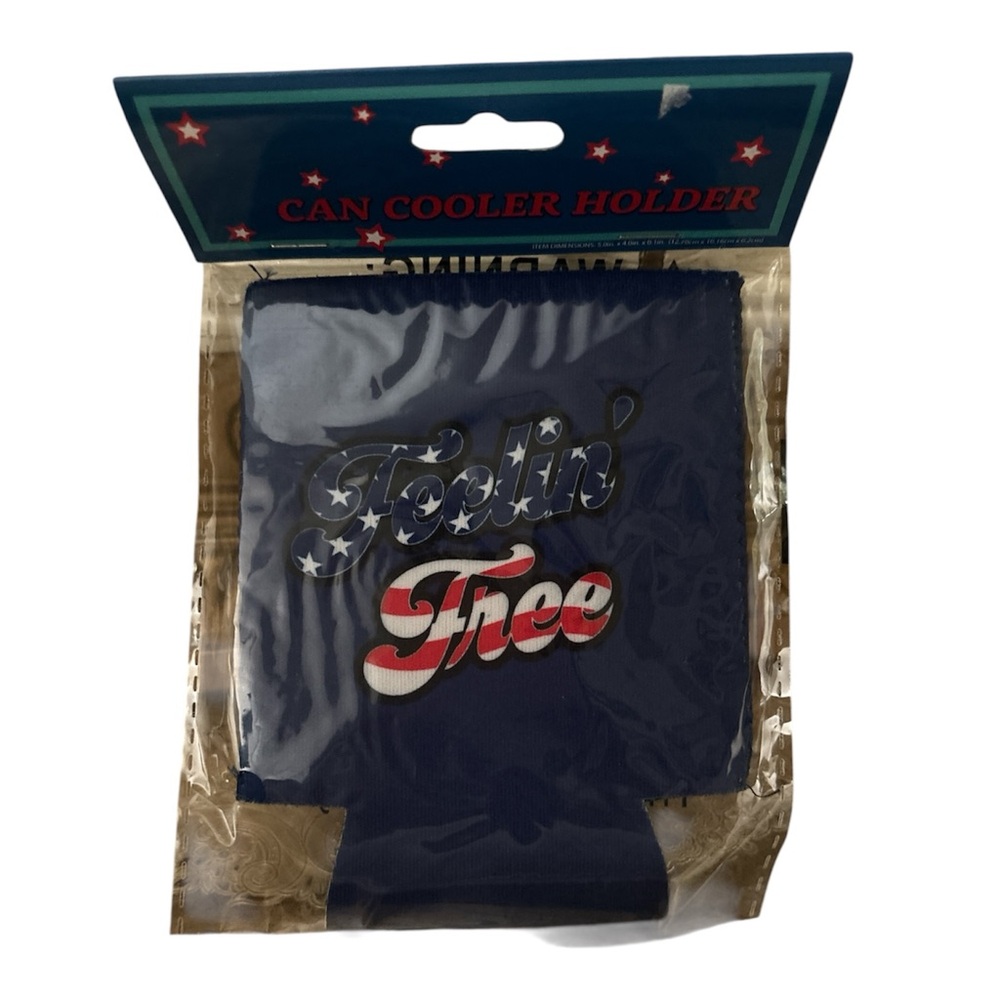 Navy Can Cooler with Patriotic Design - Picture 1 of 1